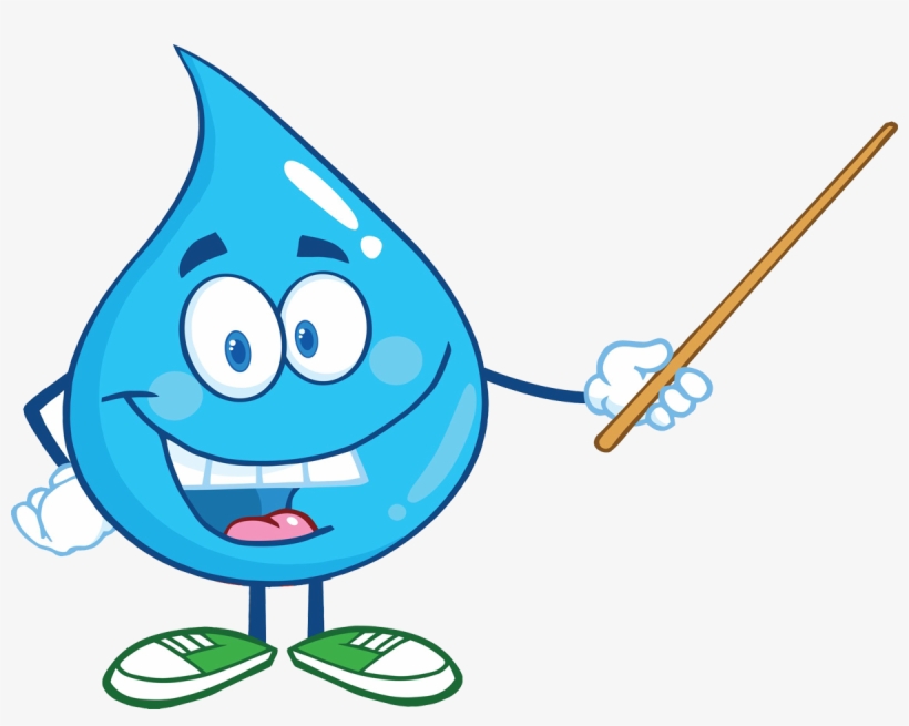 Water Cartoon Png Clip - Gota De Agua Animada, transparent png