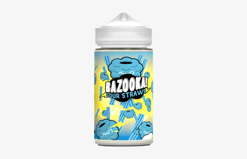 Bazooka Blue Raspberry Sour Straws, transparent png