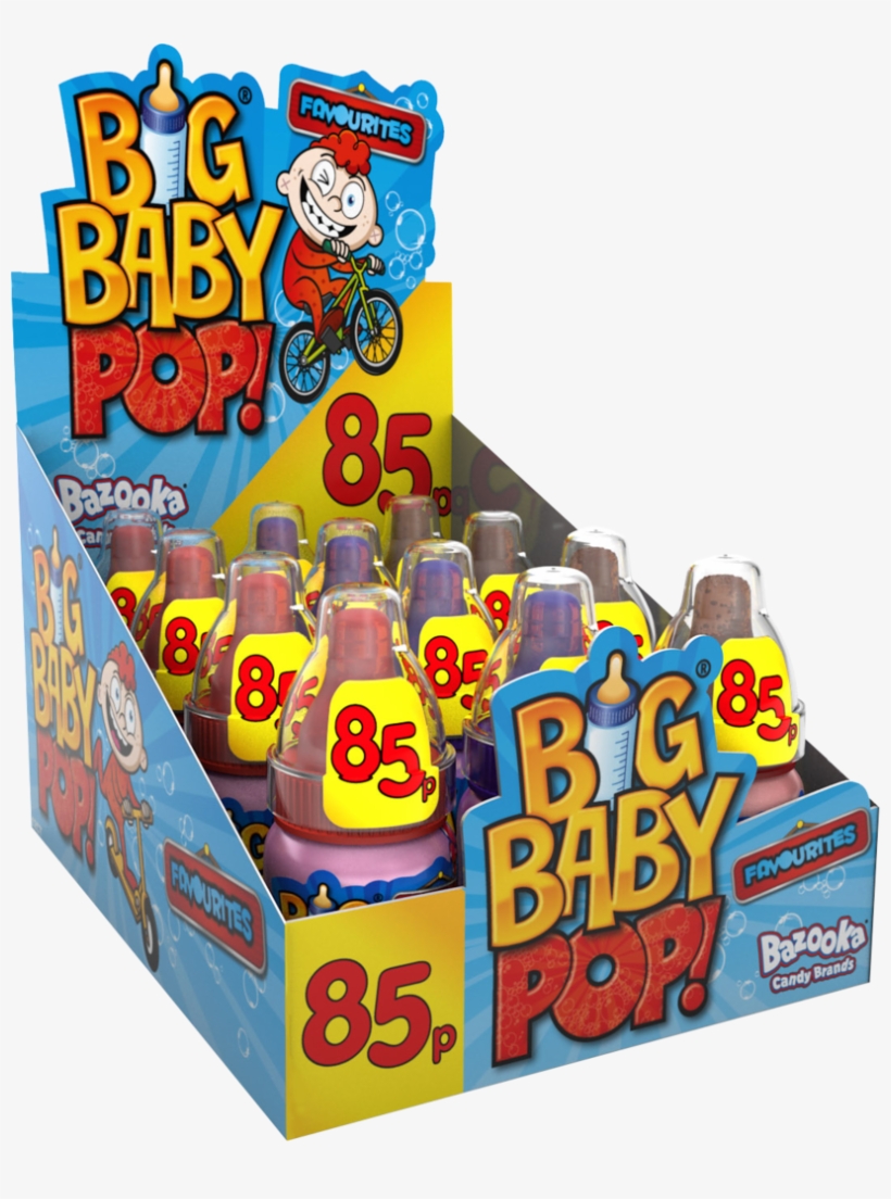 631 Big Baby Pop 12 X 85p - Bazooka Big Baby, transparent png