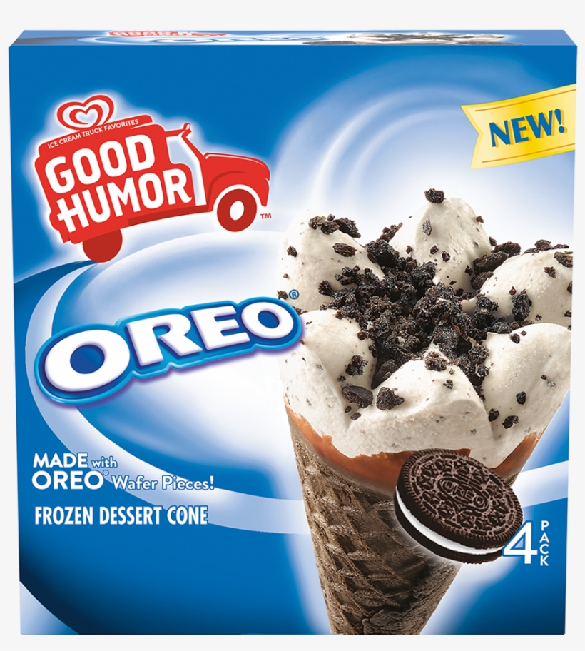 Good Humor Oreo Frozen Dessert Cone Ice Cream 4-4.1, transparent png