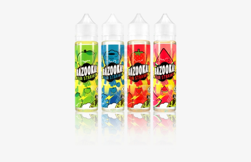 Bazooka Sour Straws - Vape Juice 6 Nic, transparent png