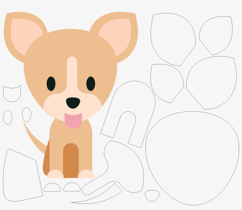 Molde De Cachorro, Moldes De Animais, Moldes, Vetor - Molde Cachorro Pinscher Feltro, transparent png