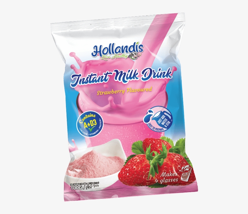 100g Strawberry Milk Powder - Flavored Milk, transparent png