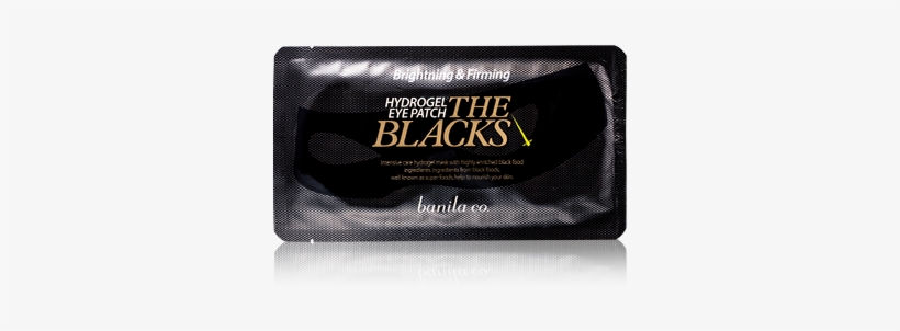 Pack/mask - Banila Co. The Blacks Hydrogel Eye Patch 1pc, transparent png
