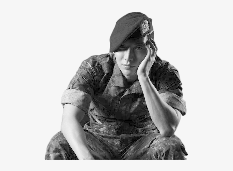 Army Png Picture - Black And White Army Png, transparent png