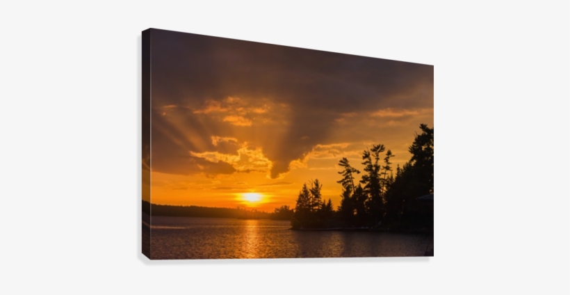 Sunrise Casting An Orange Glow Over The Sky And Reflected - Posterazzi Dpi12303003large Sunrise Casting An Orange, transparent png