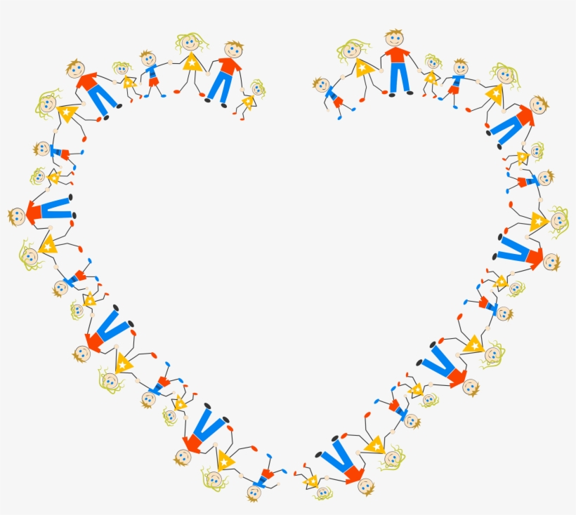Big Image - Circle Of Stick Figures, transparent png