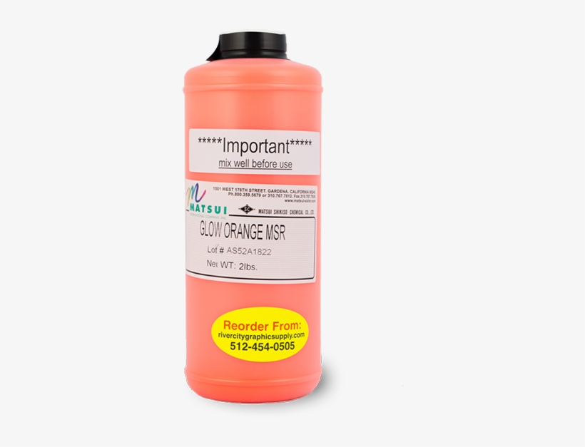 Matsui Glow Orange Msr Pigment - River City Graphic Supply, transparent png