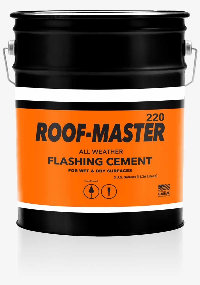 #220 Roof-master All Weather Flashing Cement - Pail, transparent png