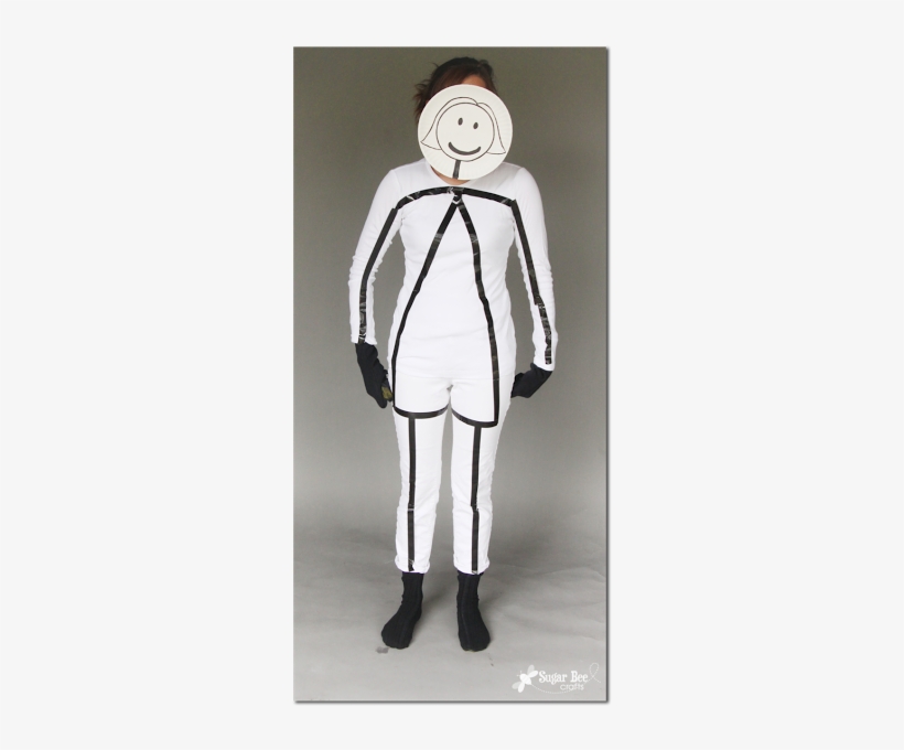 Homemade Halloween Costumes - Woman Stick Figure Costume, transparent png