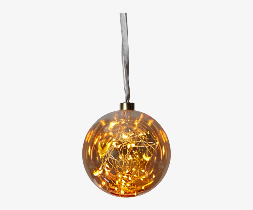 Glass Bauble Glow - Led-glaskugel 15 Cm, transparent png