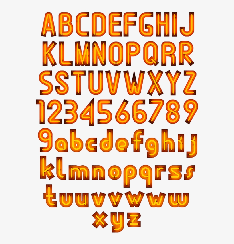 Glow Like Mysterious Typeface - Poster, transparent png