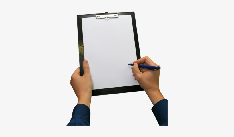 Collection Of Free Clip Board Paper Download On Ubisafe - Hand Holding Clipboard Png, transparent png