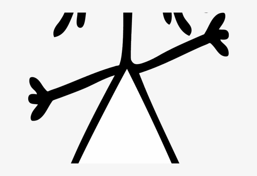 Stick Figure Of A Girl - Stickwoman Png, transparent png