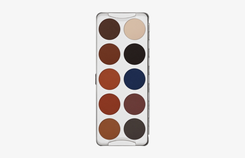 Kryolan Eye Shadow In A Practical Palette With 10 Colors - Eye Shadow, transparent png