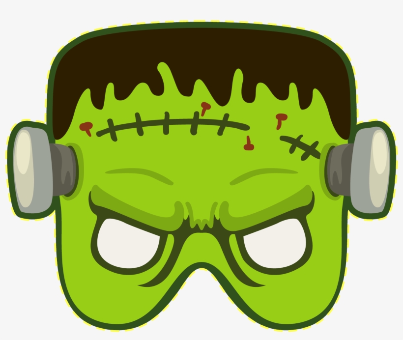 Graphic Black And White Download Frankensteins Monster - Frankenstein Mask Pngs, transparent png