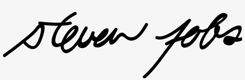 Open - Steve Jobs Signature Png, transparent png