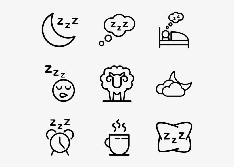 Sleeping - Space Icons Png, transparent png