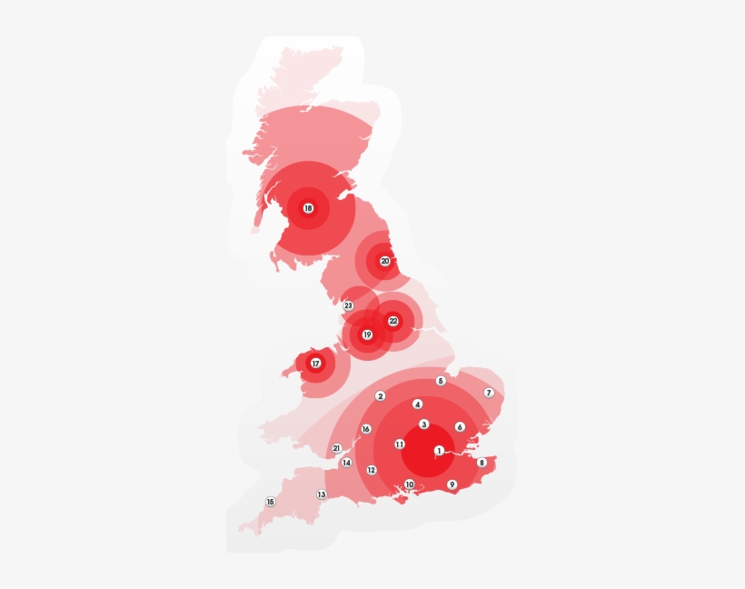 The Map - Map Of Uk, transparent png