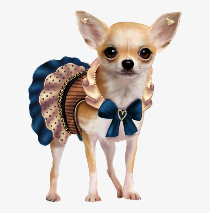 Clip Art Transparent Chiens Dog Puppies Wallpapers - Chihuahua Decoupage, transparent png