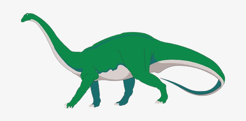 Dinosaur Long Neck Walking Tail Ancient Pr - Apatosaurus Clipart, transparent png