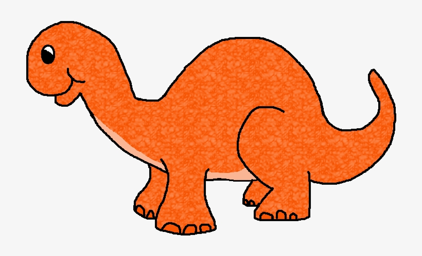 Dinosaurs Clipart Orange Dinosaur - Orange Dinosaur Clipart, transparent png