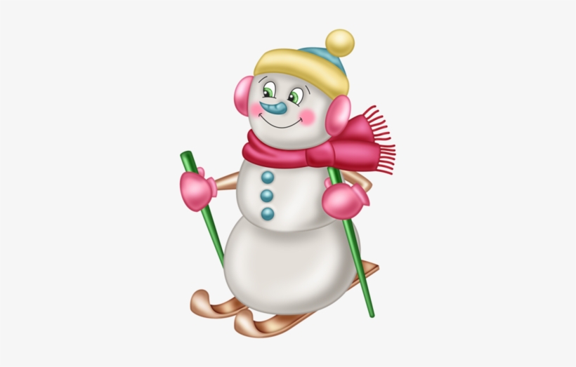 Snowmen Pictures - Bonhomme De Neige Rouge Png, transparent png