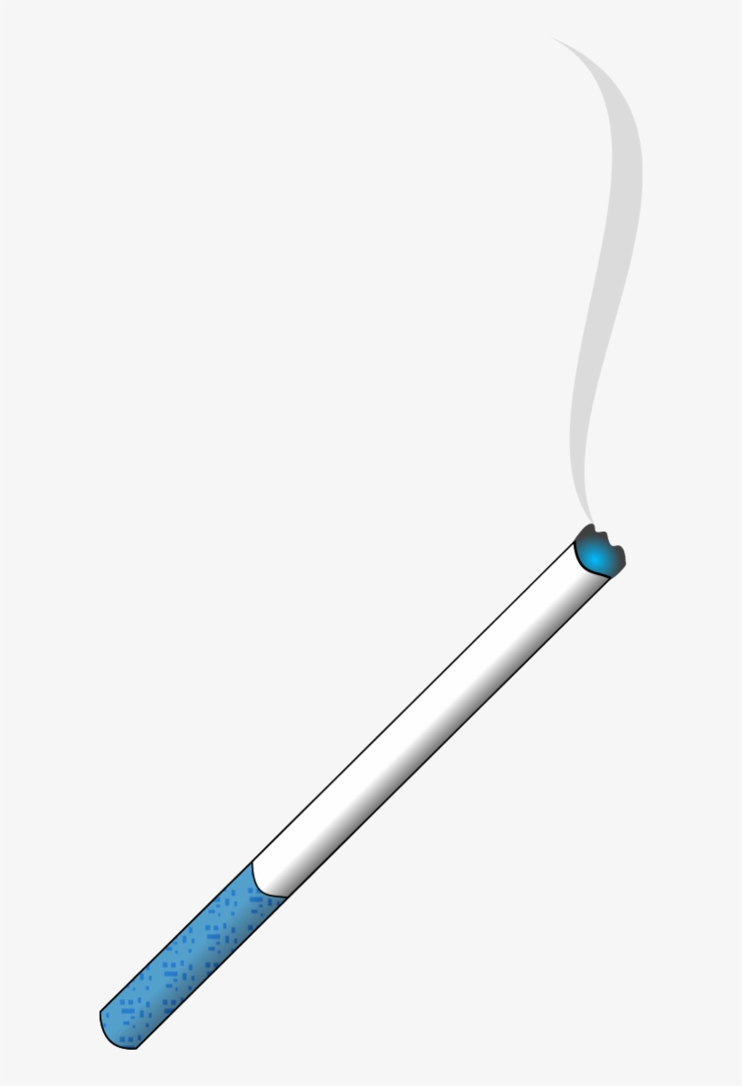 Lit Cigarette With Smoke - Cigarette .png, transparent png
