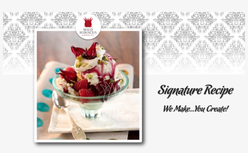 Wild Hibiscus Ice Cream Sundae - Berry Sundae, transparent png