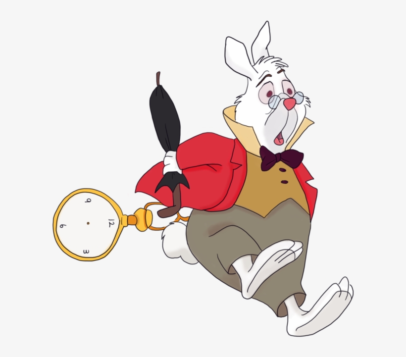 Alice In Wonderland Rabbit Png - Alice In Wonderland Mad Hatter And White Rabbit, transparent png