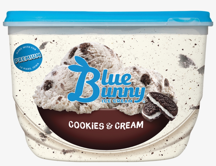 Cookies & Cream Ice Cream Sundae - Blue Bunny Cookies And Cream Ice Cream, transparent png