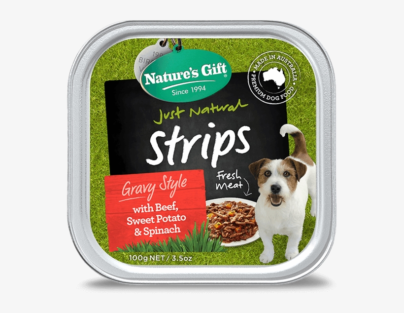 Strips With Beef, Sweet Potato & Spinach 100g Nature