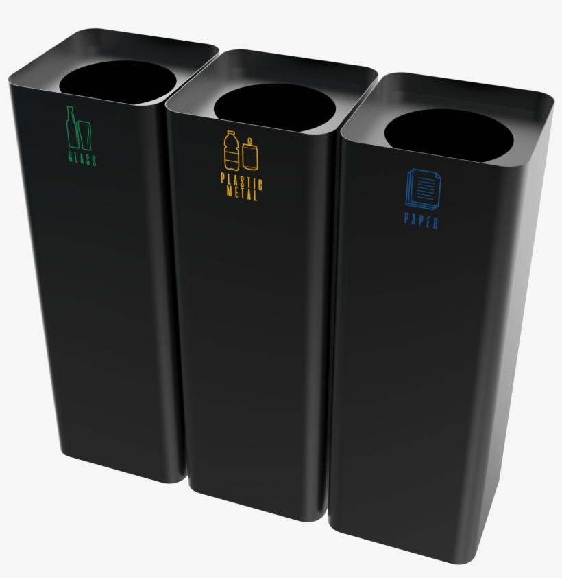 Sheet Metal Modern Design Recycle Bins - Bucharest, transparent png