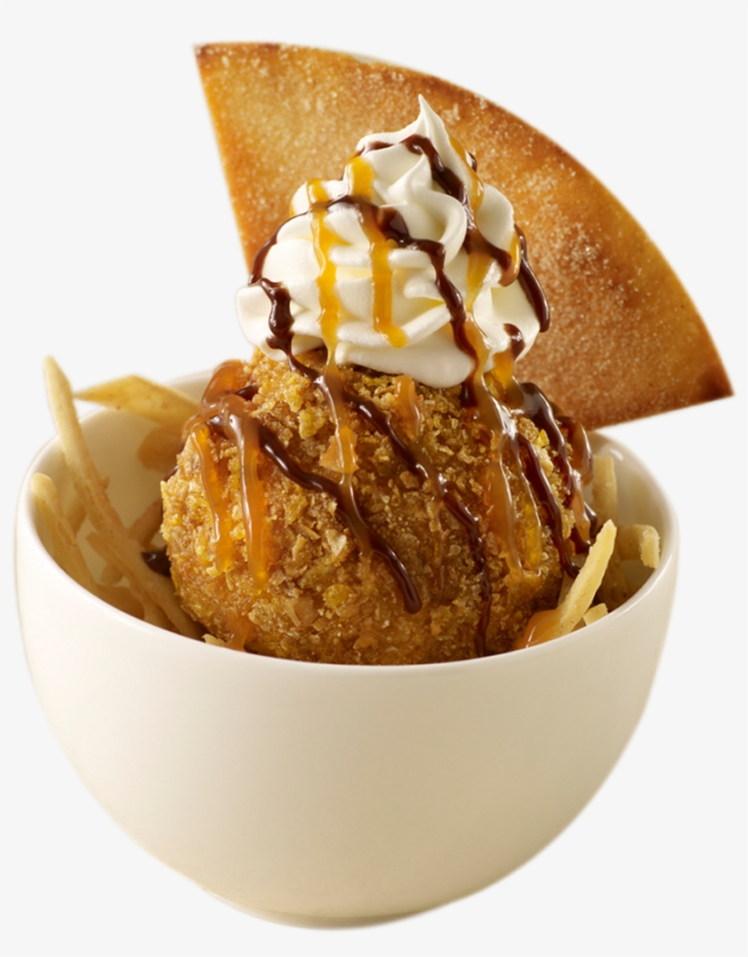 Deep Fried Bananas & Ice Cream Png - Cartoon Fried Ice Cream, transparent png