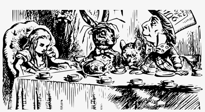Alice In Wonderland Tea Party, transparent png