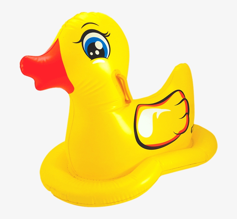 Wham-o Ducky Ride-on Inflatable Yellow Duck Shaped - 801x793 PNG ...