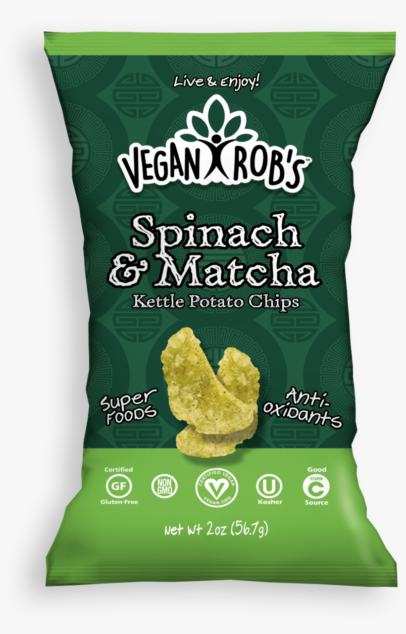 Vegan Spinach Matcha Kettle Chips Small - Rob's Really Good Snacks, transparent png