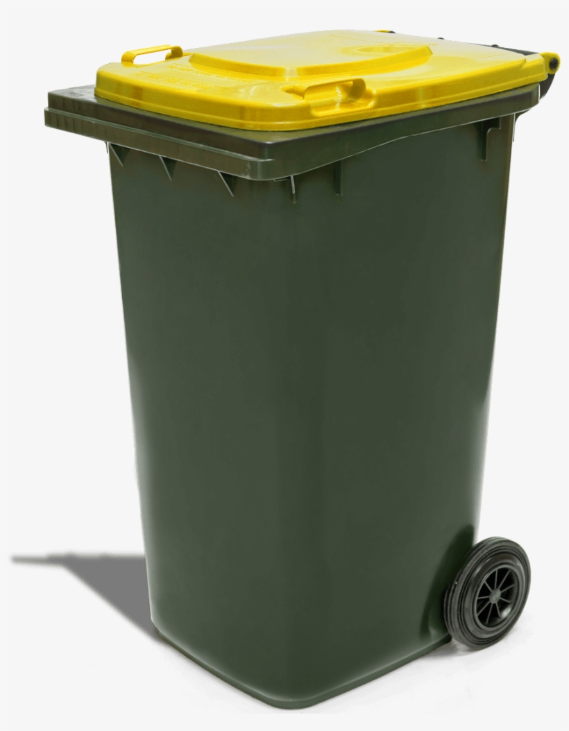 240 Litre Recycling Bin, transparent png