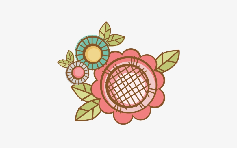 Doodle Flowers Svg Scrapbook Cut File Cute Clipart - Scalable Vector Graphics, transparent png
