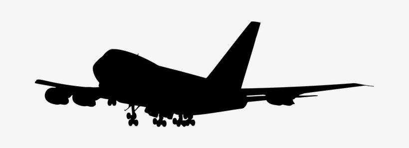 Jumbo Jet Airplane Aeroplane Vehicle Trans - Black And White Airplane, transparent png