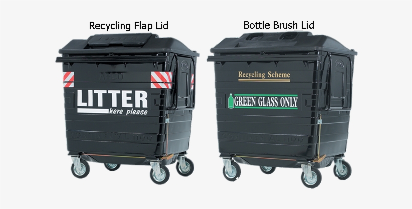 The Continental 1280 Recycling Bin Offers The Largest - Litre, transparent png