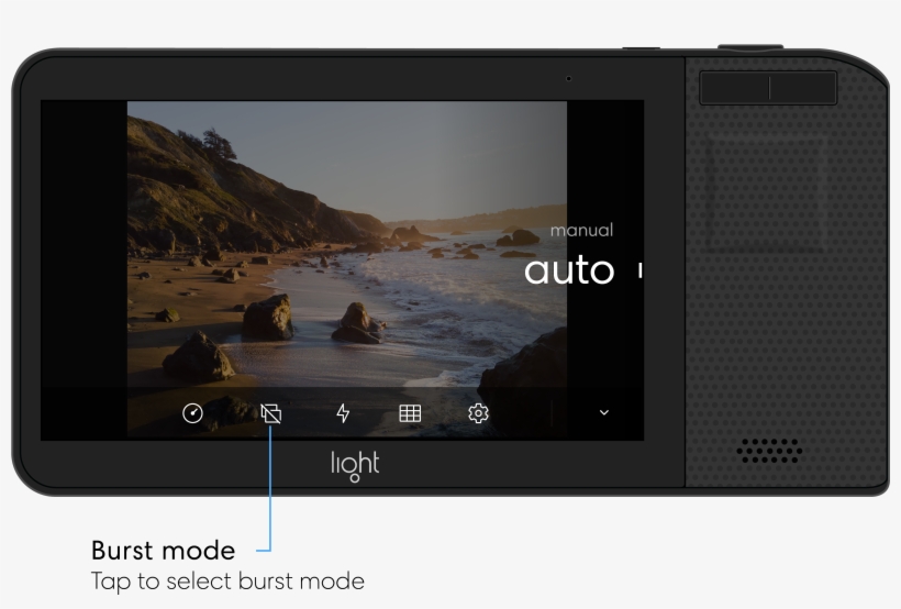 If Burst Mode Is On, You Will See A Burst Mode Icon - Smartphone, transparent png