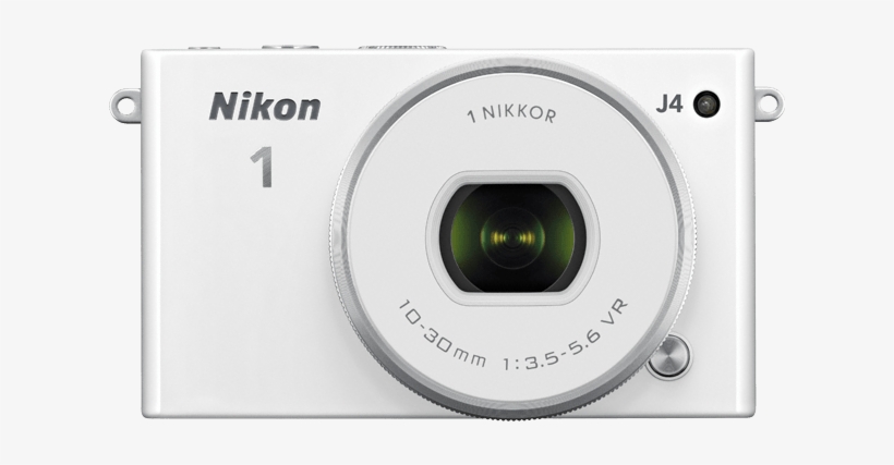 Nikon 1 J4 - White + Nikkor Vr 10-30mm Pd-zoom Lens, transparent png