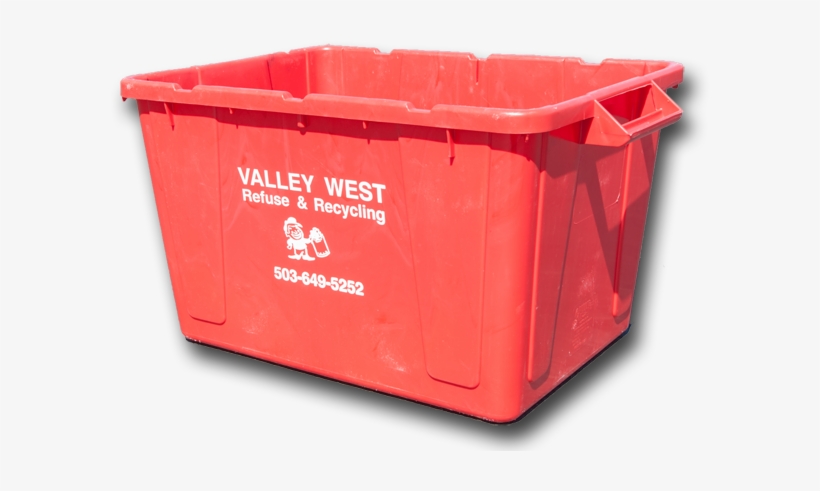 Place Oil And Red Bin Several Feet From All Roll Carts - Red Plastic Box For Recycling, transparent png