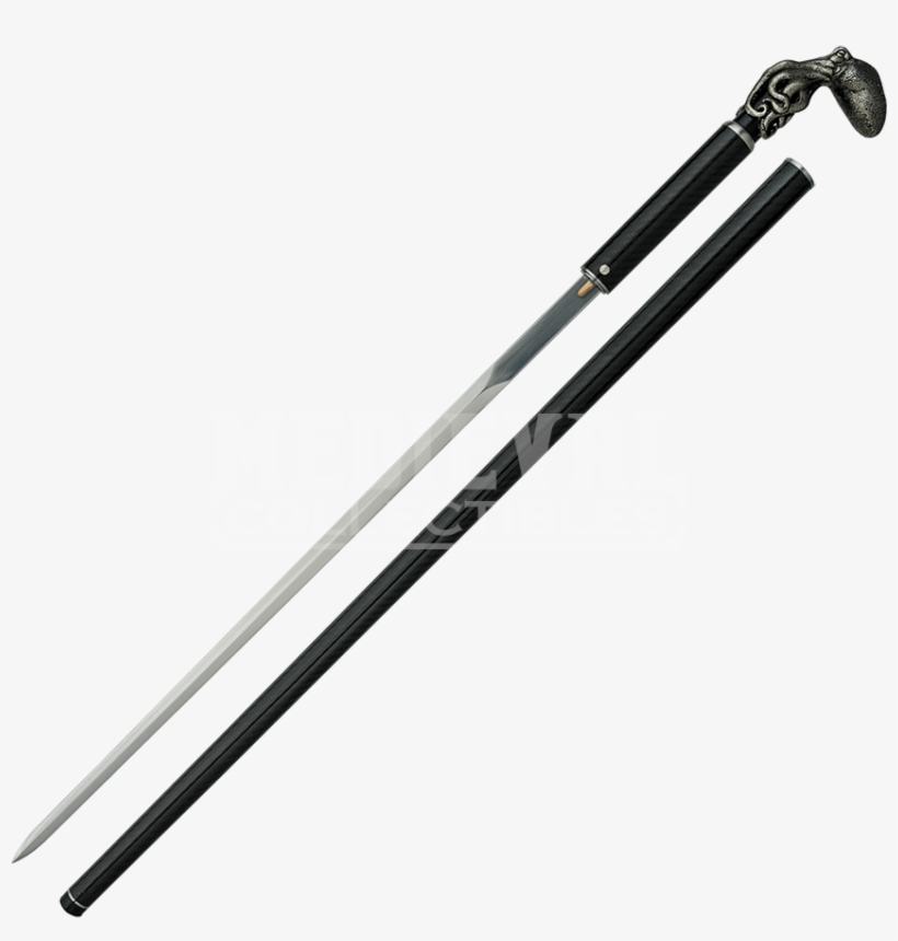 Medieval Sword Cane, transparent png