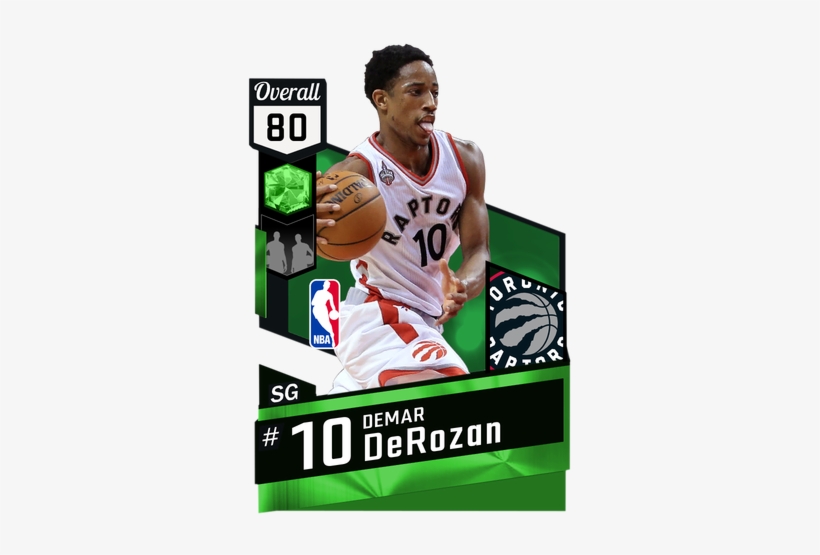 Demar Derozan Emerald Card - Demar Derozan Nba 2k17, transparent png