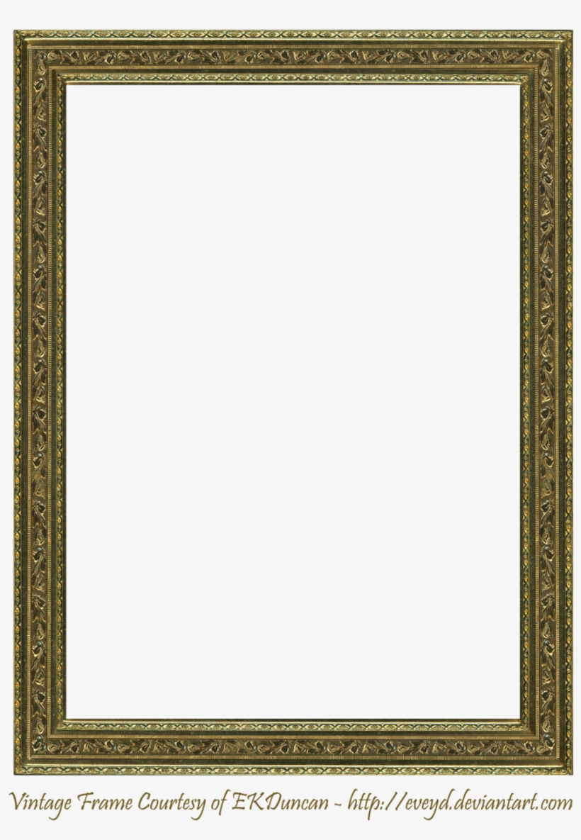 Vintage Metal Frame Digital Creation By Ekduncan By - Vintage Square Photo Frame, transparent png