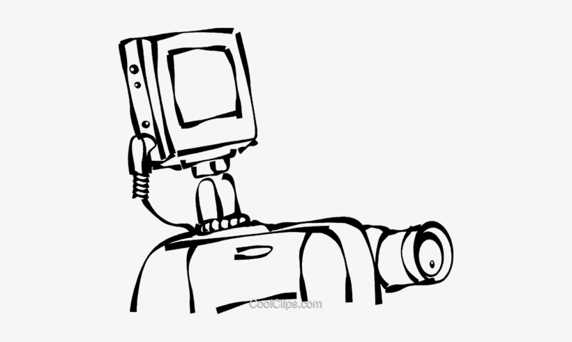 Video Camera With A View Screen Royalty Free Vector - Illustration, transparent png