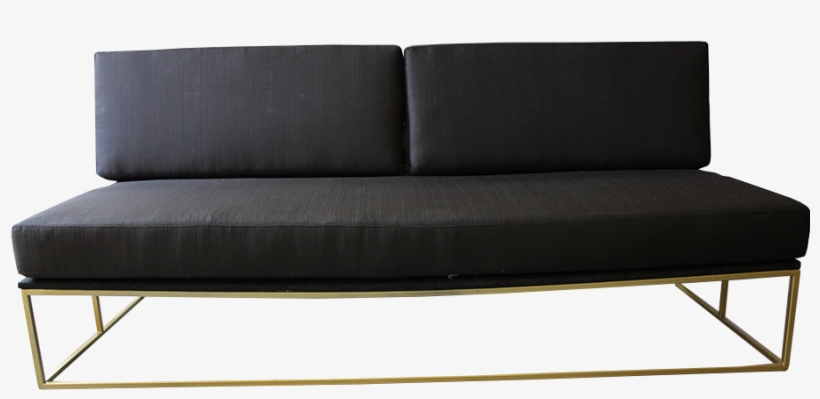 Metal Frame Black Couch - Studio Couch, transparent png