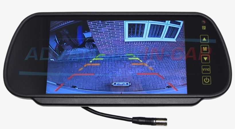 Universal Rear View Mirror Reversing Camera Monitor - Mirror, transparent png
